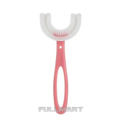 Дитяча U-подібна зубна щітка Childrens u Shaped Toothbrush рожева